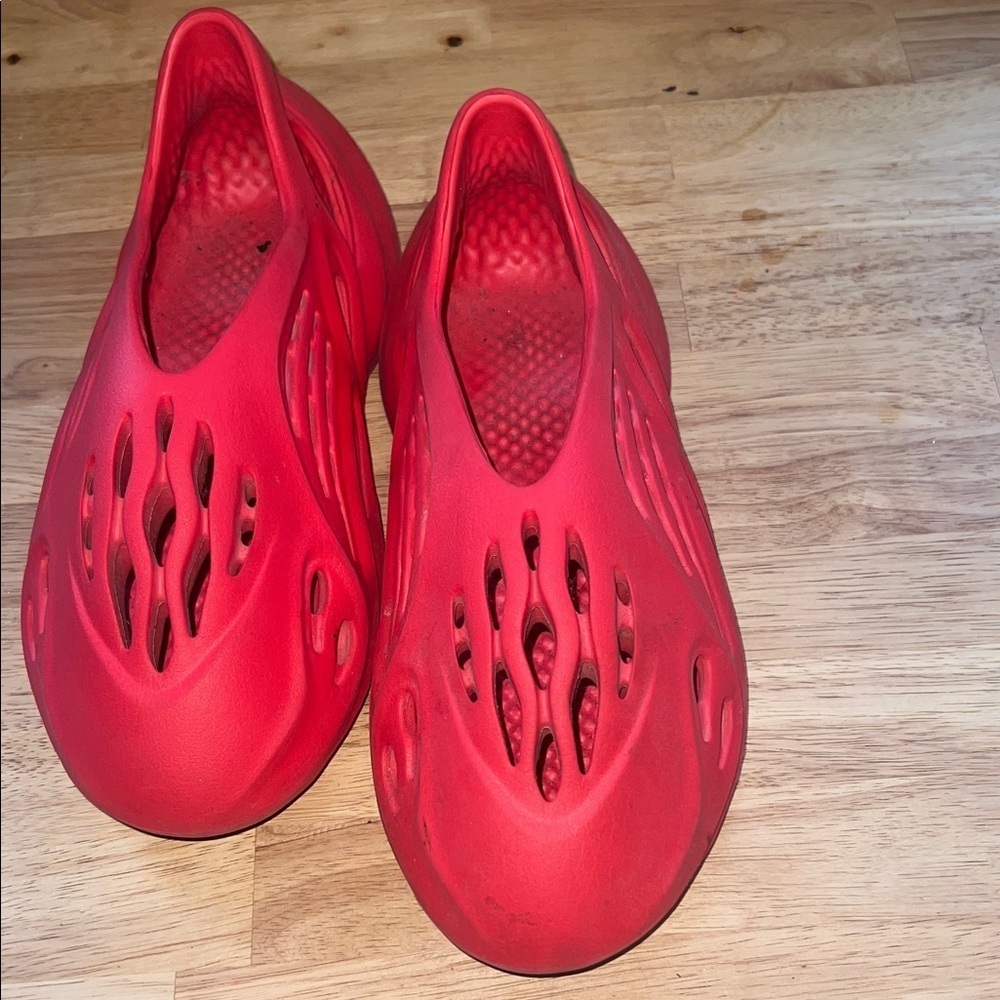 Vibrant Red Slip-On Clogs